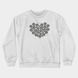 Paw print with bones Crewneck Sweatshirt